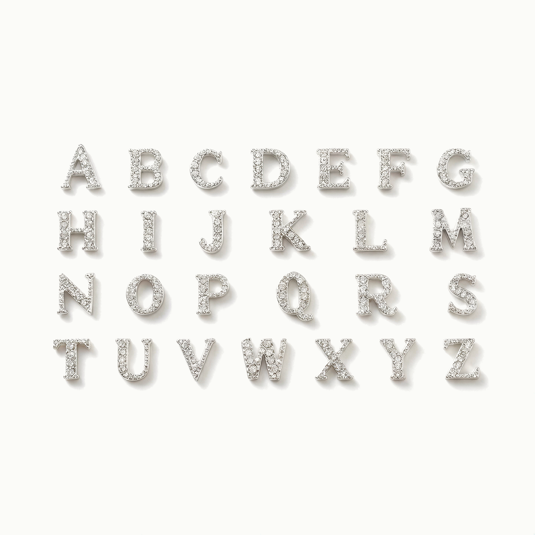 Crystal Letter Charm Set (Set of 26)