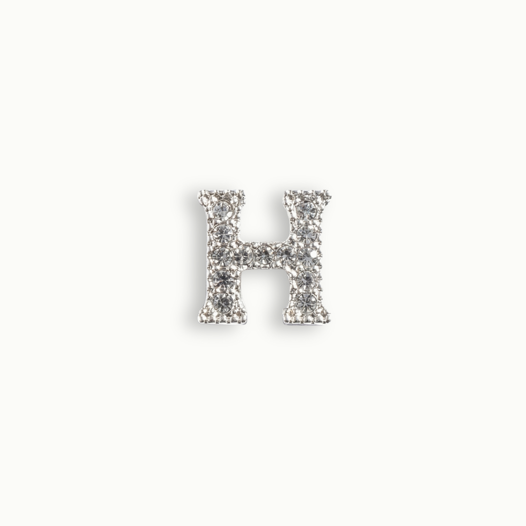 Crystal Letter H Charm