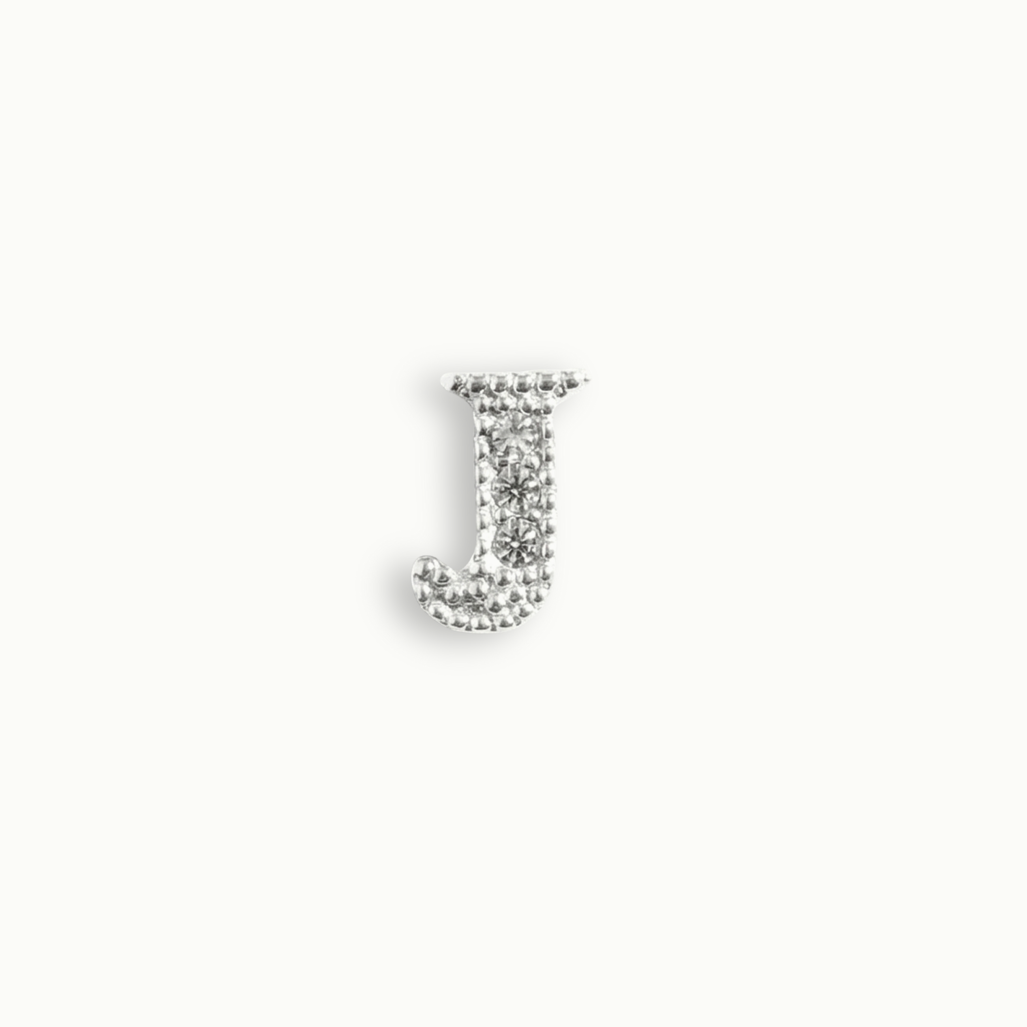 Crystal Letter J Charm