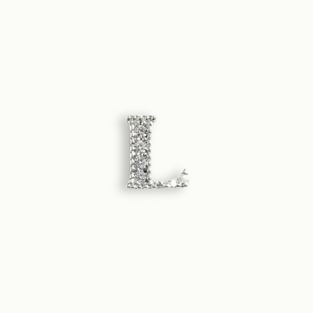 Crystal Letter L Charm