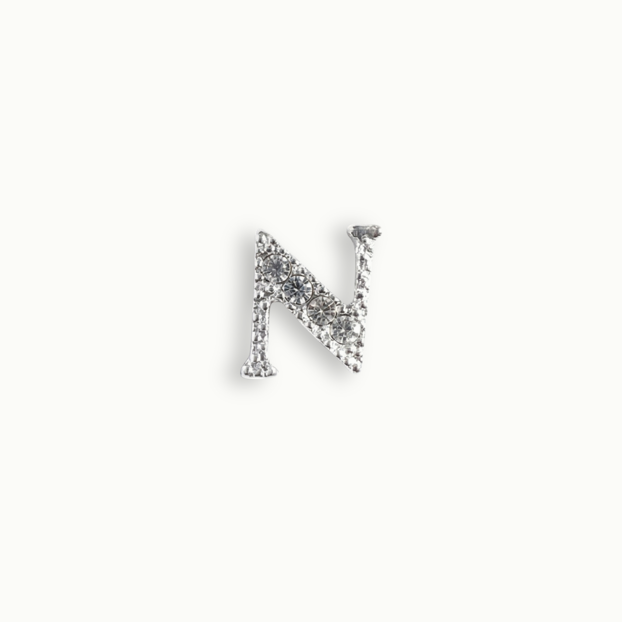 Crystal Letter N Charm