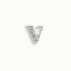 Crystal Letter V Charm