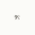 Petite Silver Ribbon Bow Charm