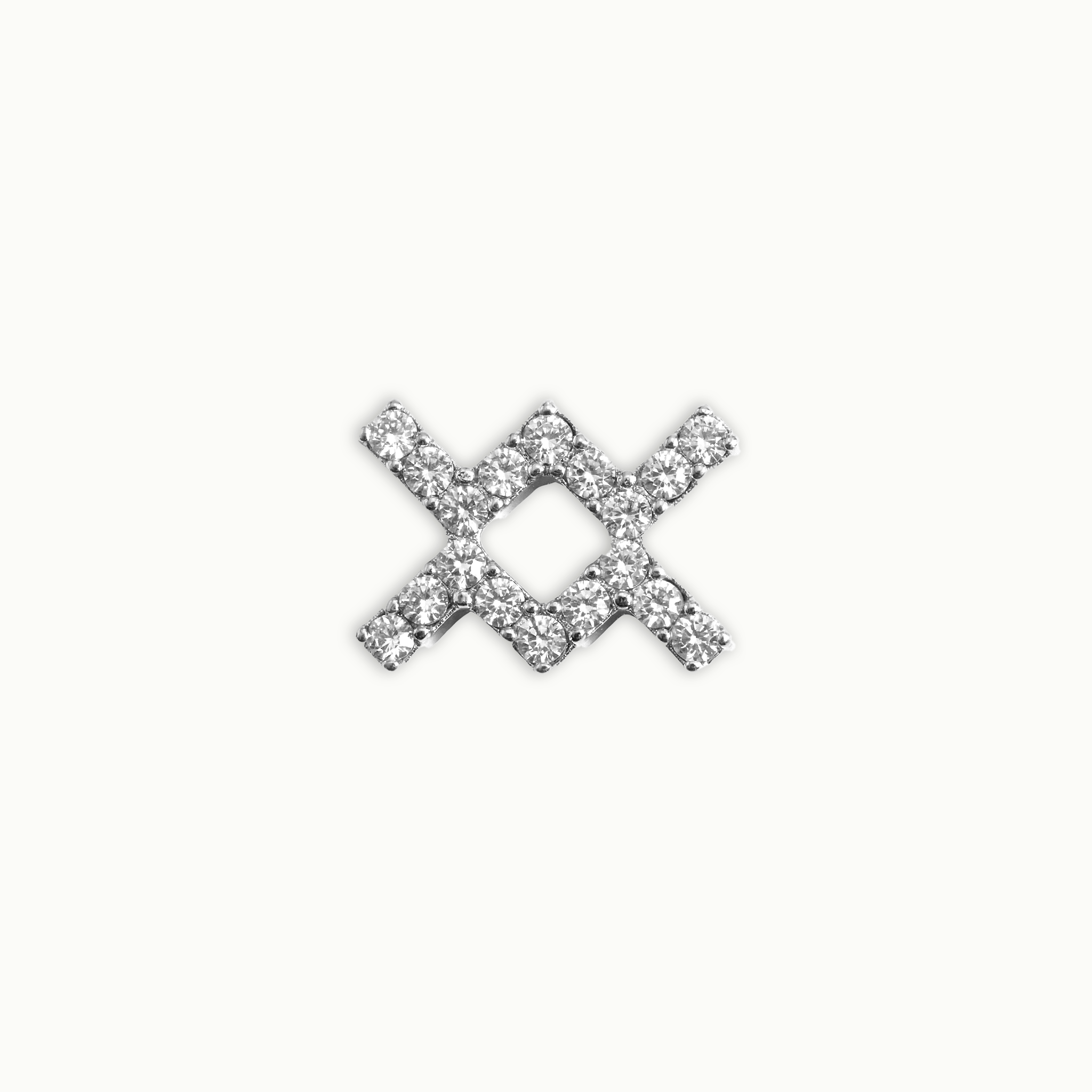 Silver Crystal Aquarius Charm