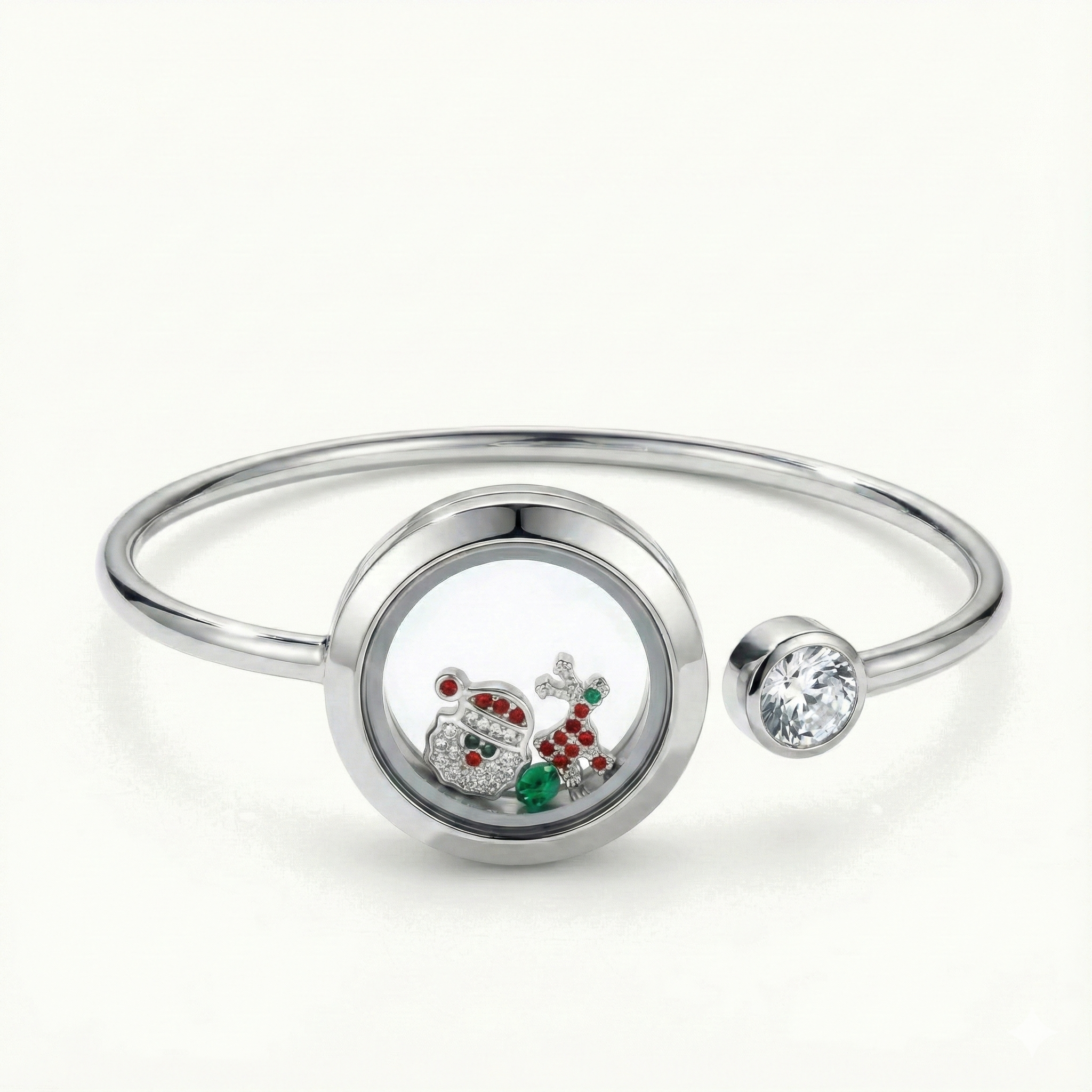 Sparkling Santa Claus Charm