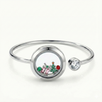 Amber Crystal Pearl Tree Charm