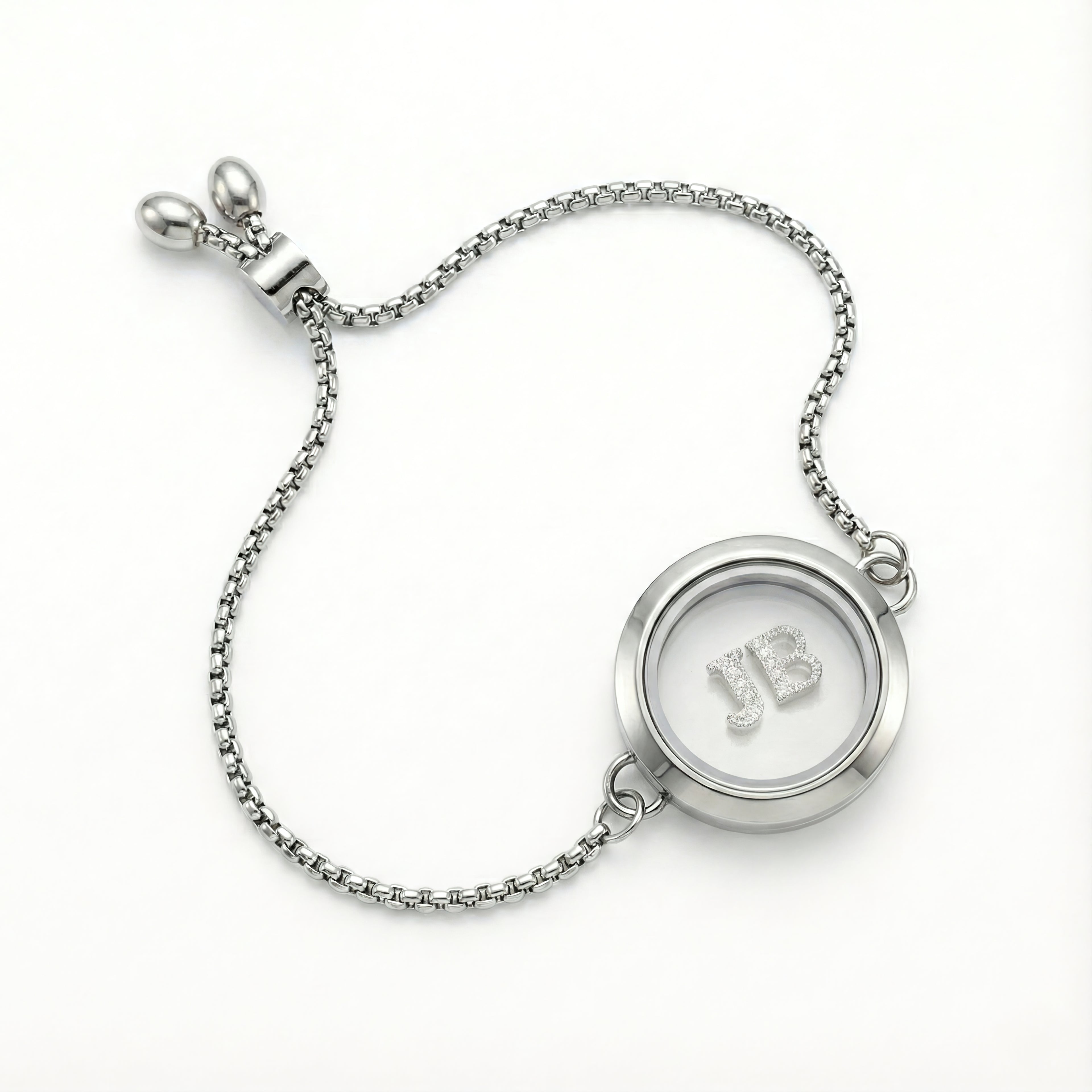 Crystal Letter J Charm
