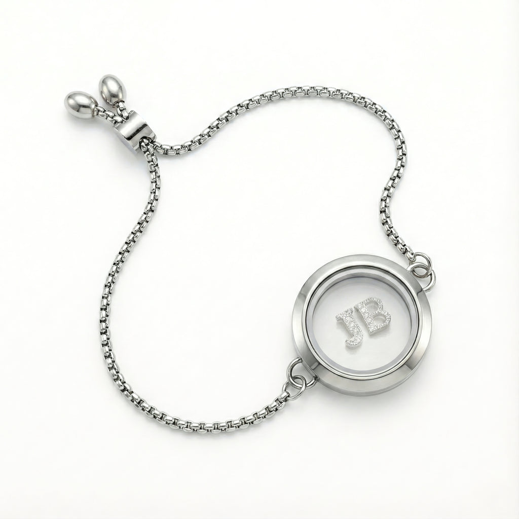 Crystal Letter I Charm