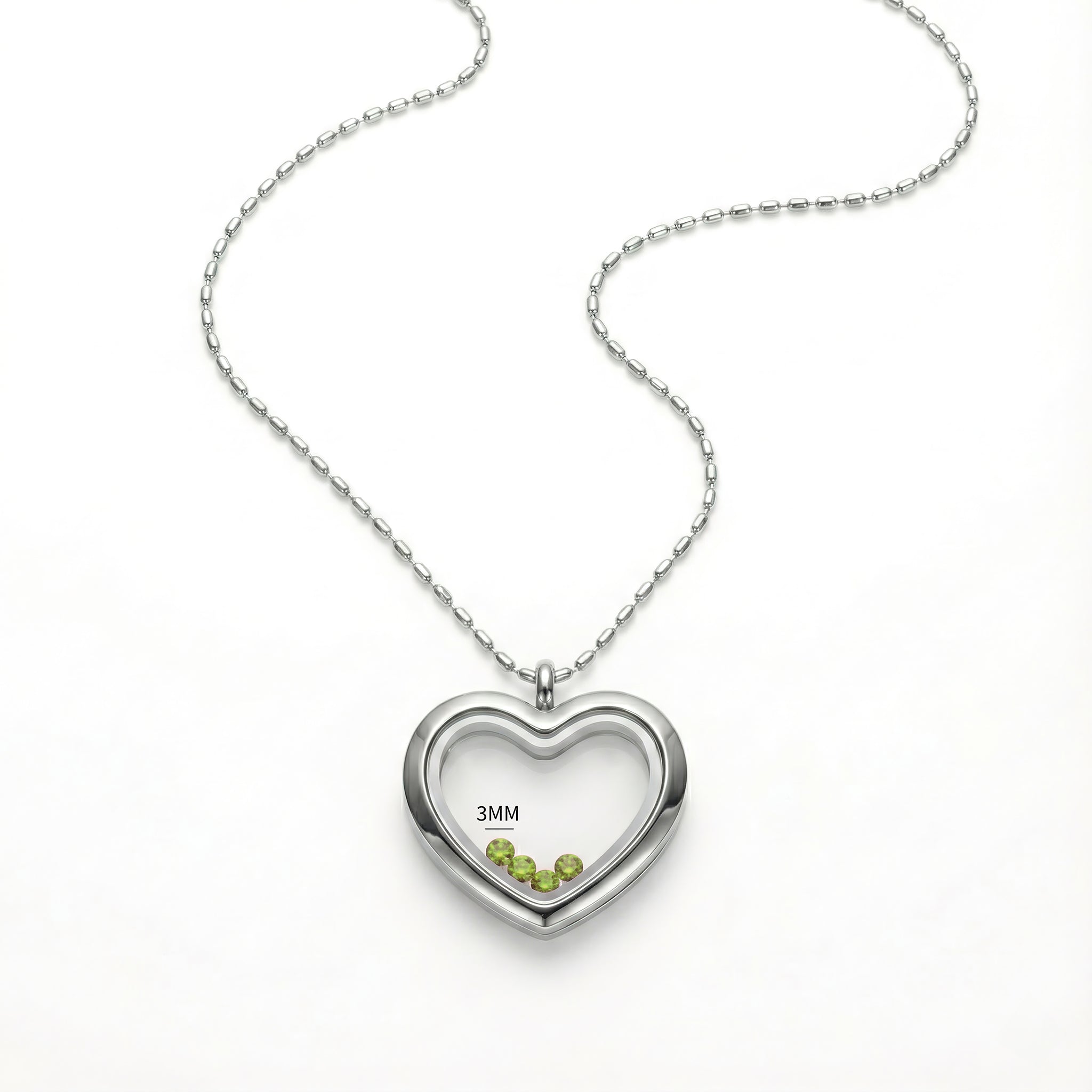 August Peridot Green Birthstone Set