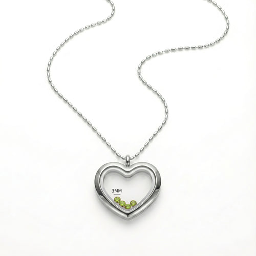 August Peridot Green Birthstone Set