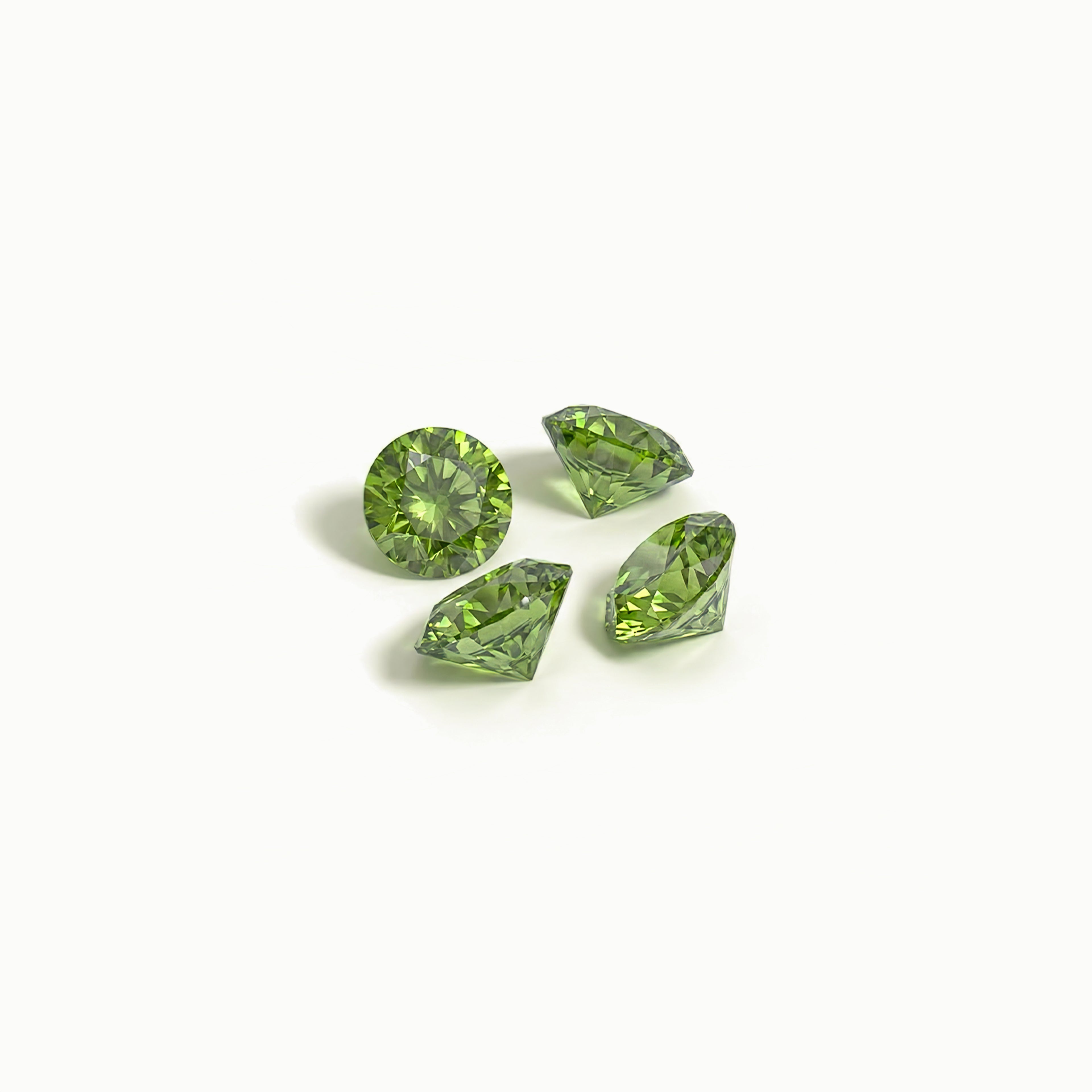 August Peridot Green Birthstone Set