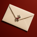 Red Crystal Reindeer Charm