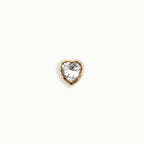 Gold Heart Crystal Floating Locket Charm