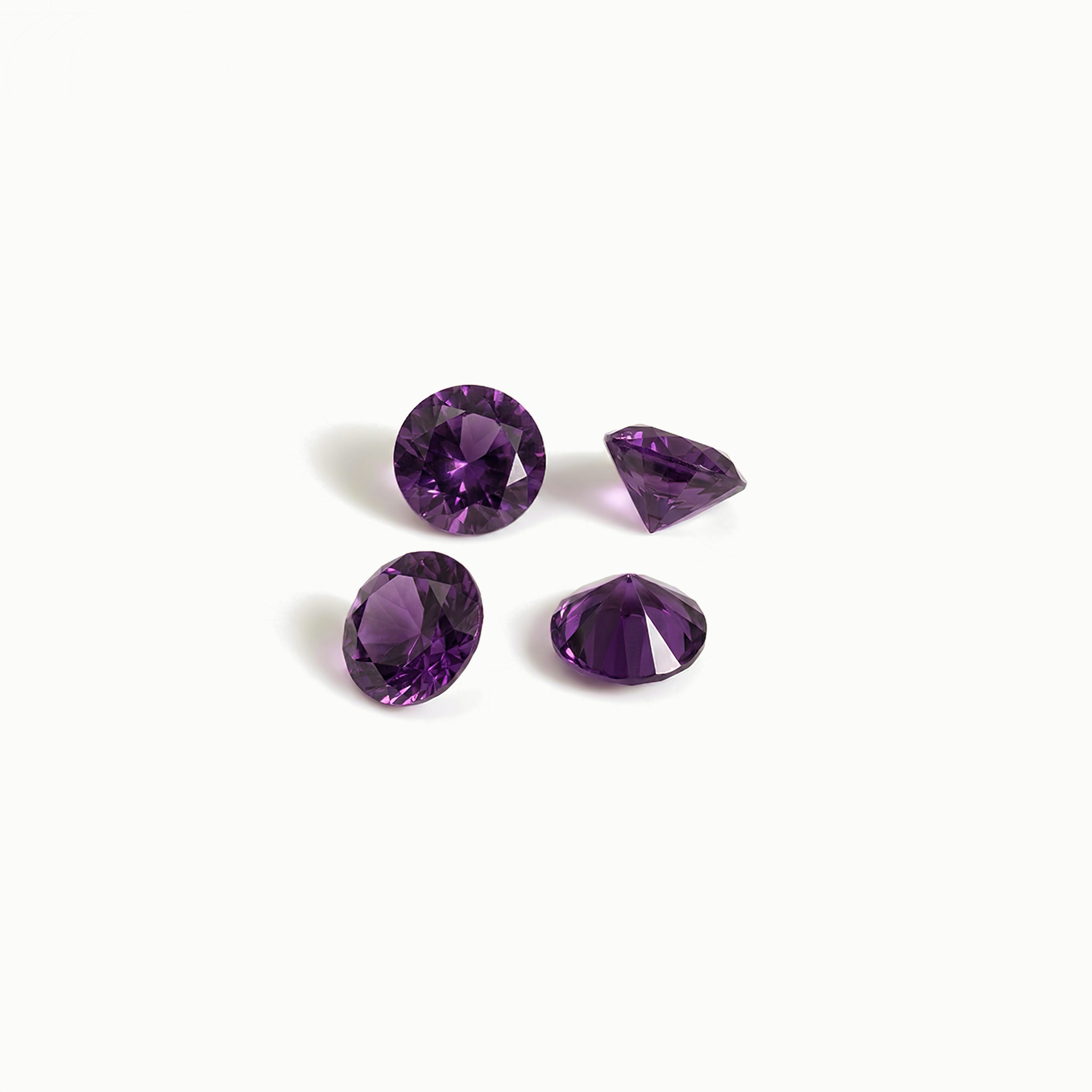 February Amethyst Violet Birthstone Set