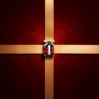 Red Crystal Gift Box Charm