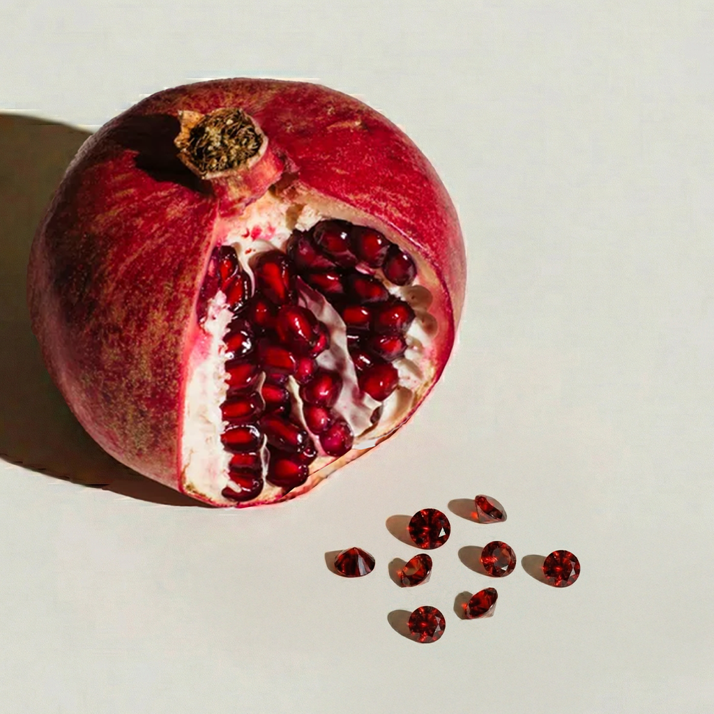 January Garnet Red Birthstone Set