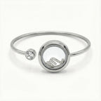 Silver Crystal Scorpio Charm