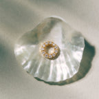 Gold Diamond Ring Floating Locket Charm