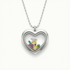 Gold Purple Crystal Grape Charm