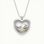 Pink Crystal Cherry Charm
