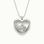 Clear Diamond Heart Charm