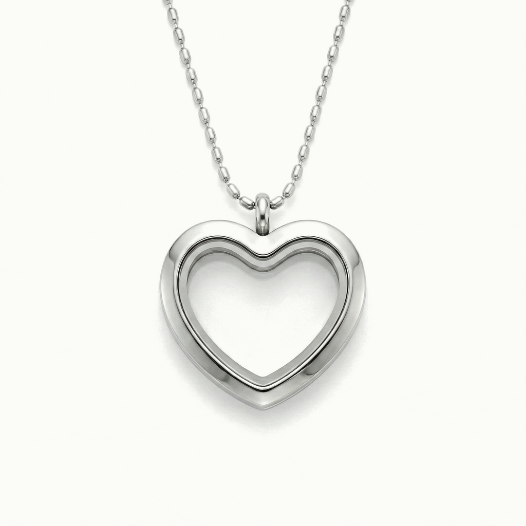 Heart Locket Pendant Necklace