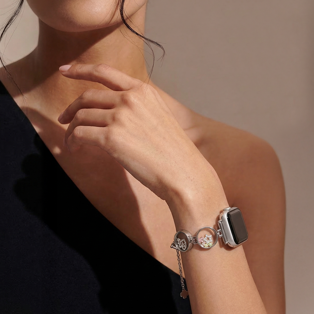 Floating Locket Apple Watch Bracelet