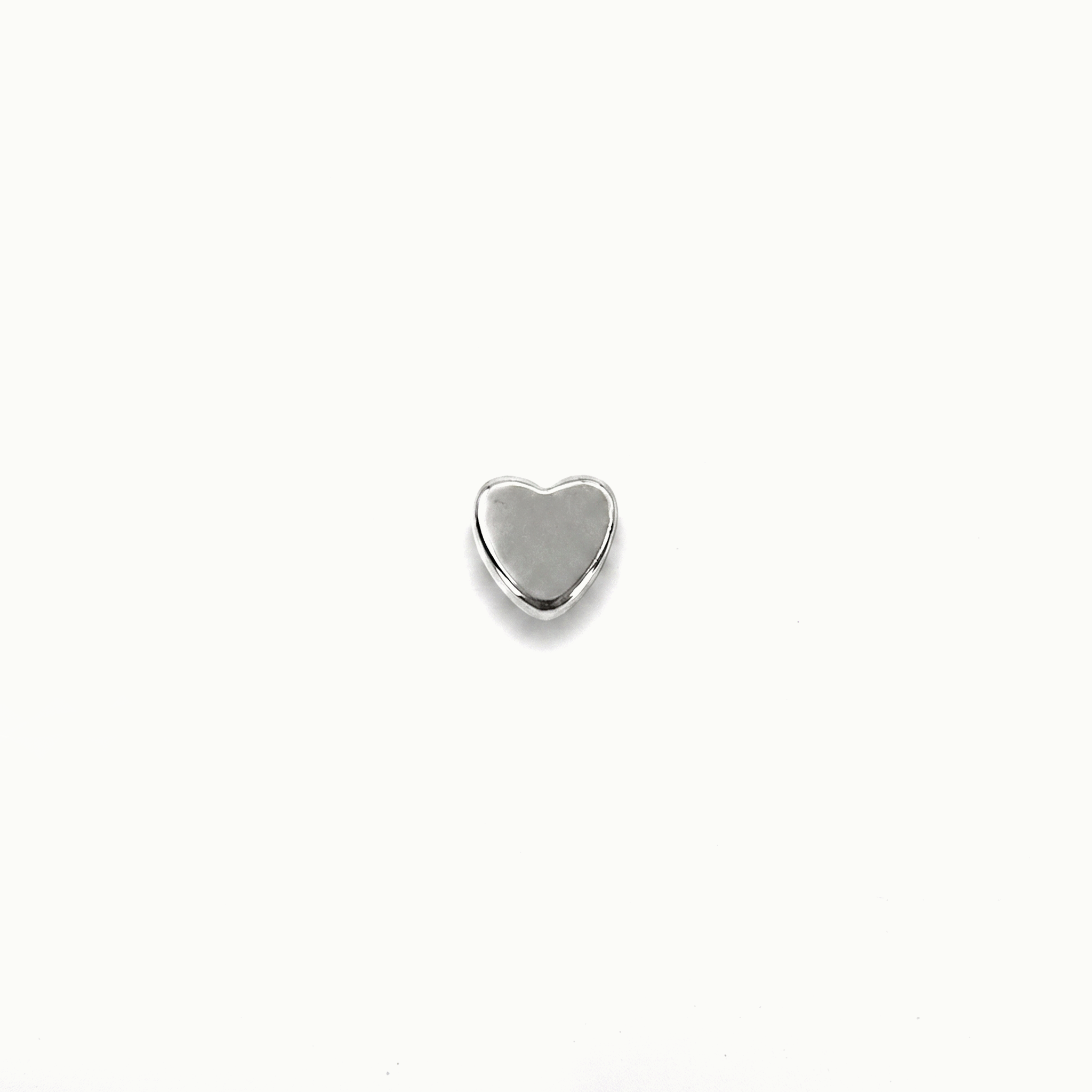 Silver Mini Heart Floating Locket Charm