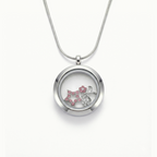 Petite Silver Ribbon Bow Charm