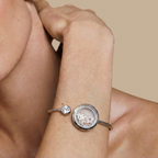 Silver Locket Bangle