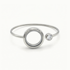 Silver Locket Bangle