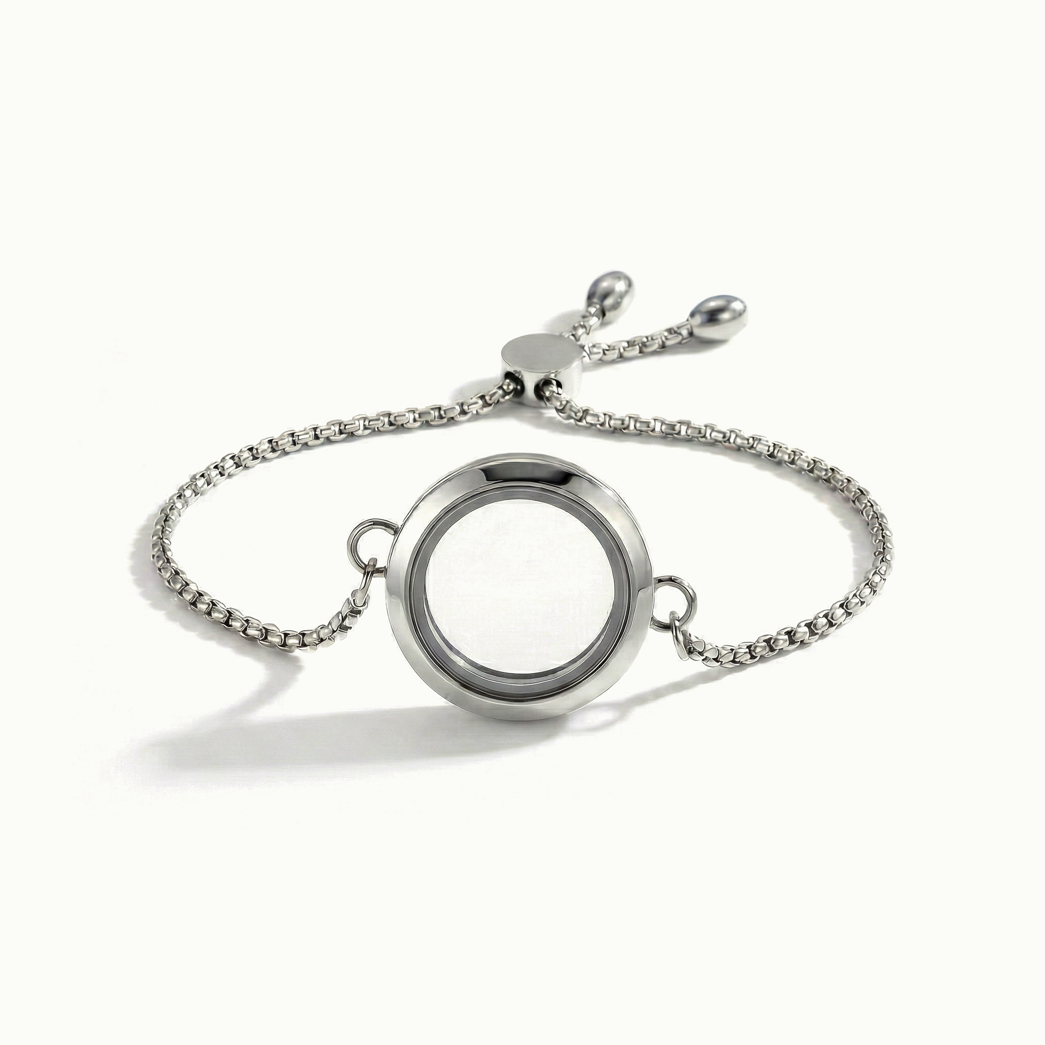 Round Memory Locket Bracelet