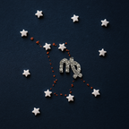 Silver Crystal Virgo Charm