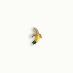 Gold Crystal Banana Charm