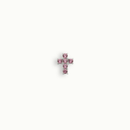 Pink Crystal Cross Charm