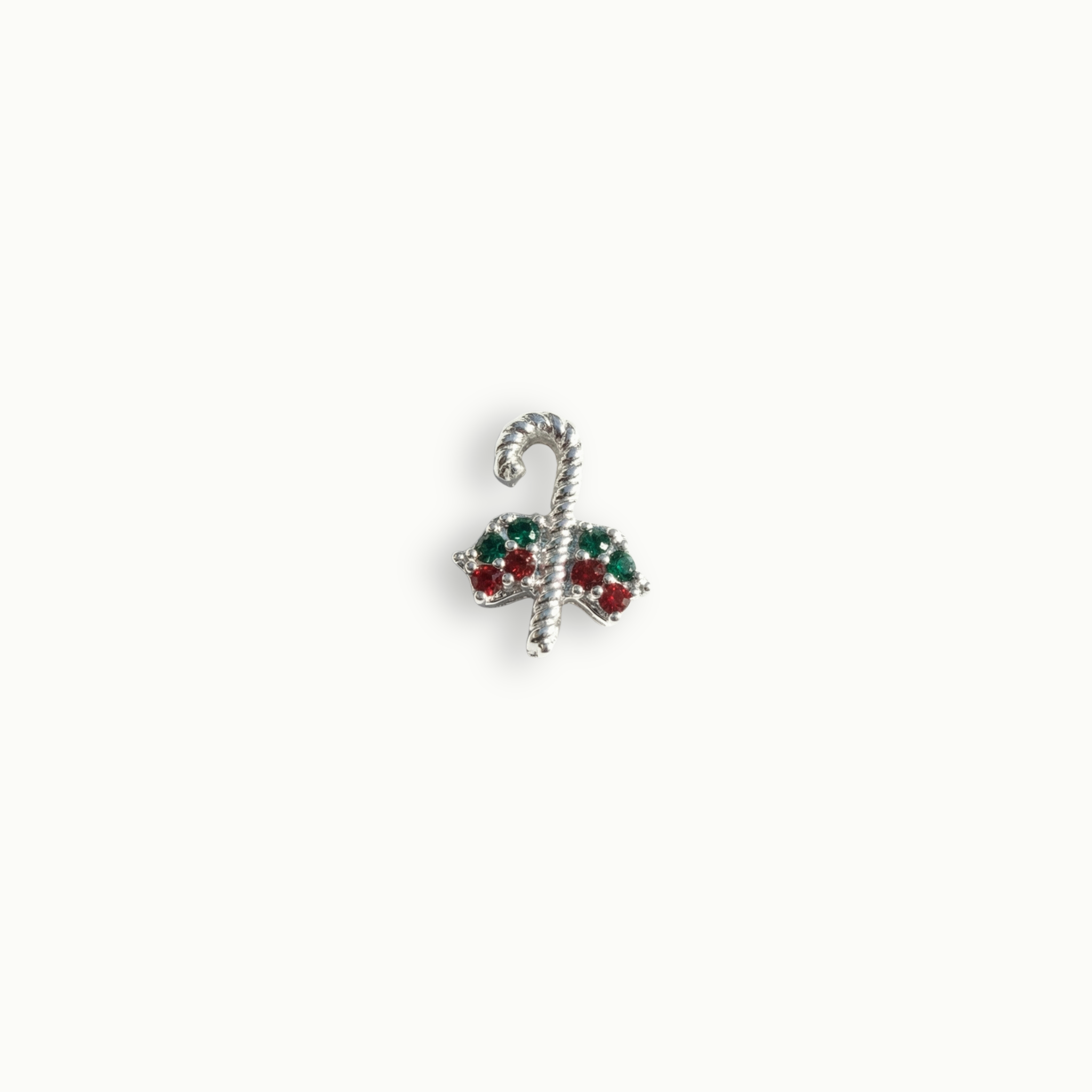 Crystal Candy Cane Charm