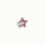 Pink Crystal Double Star Charm