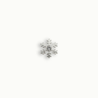 Silver Crystal Snowflake Charm