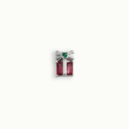 Red Crystal Gift Box Charm