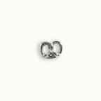 Silver Pretzel Charm