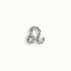 Silver Crystal Leo Charm