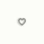 Clear Crystal Heart Charm