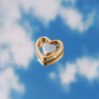 Silver Mini Heart Floating Locket Charm