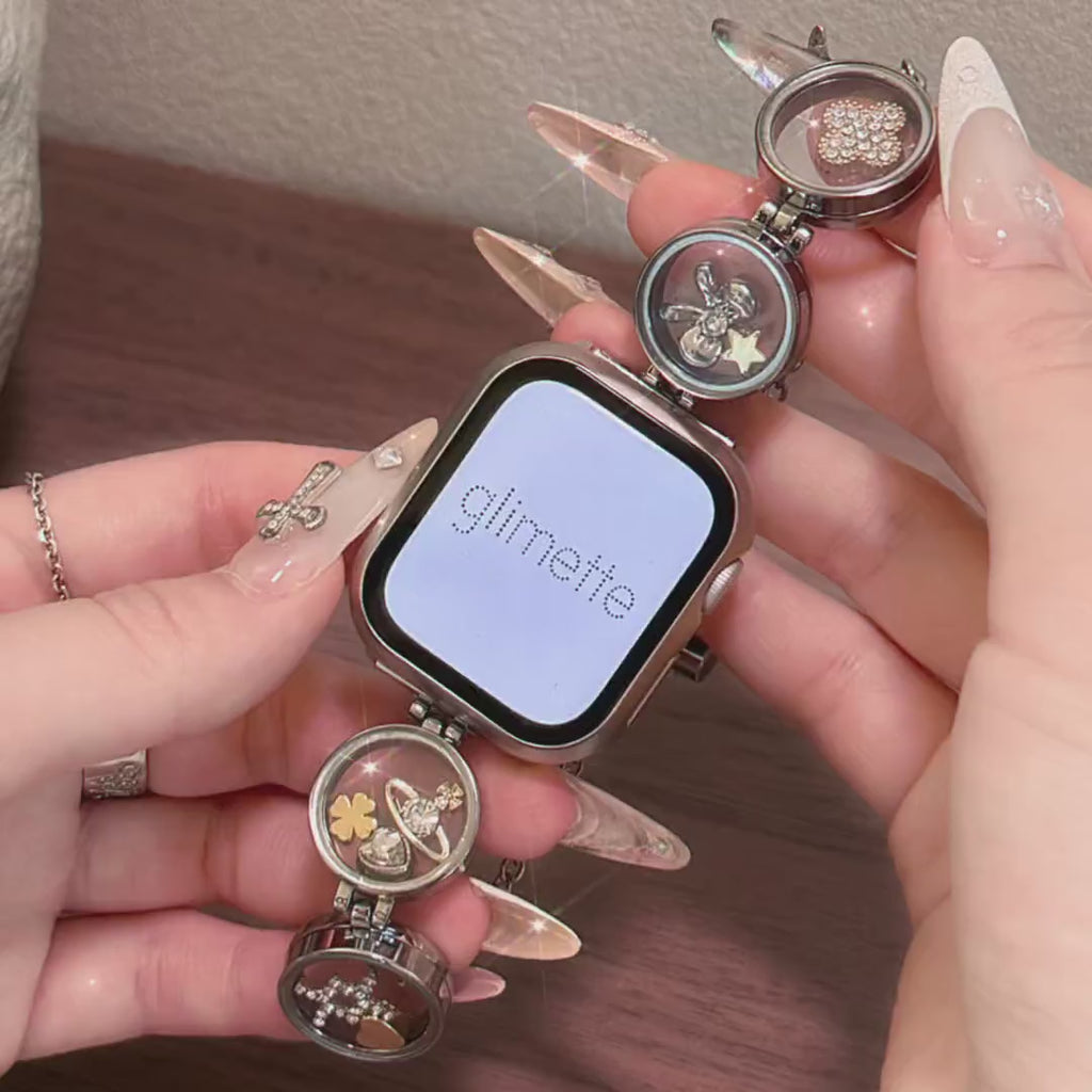 Floating Locket Apple Watch Bracelet