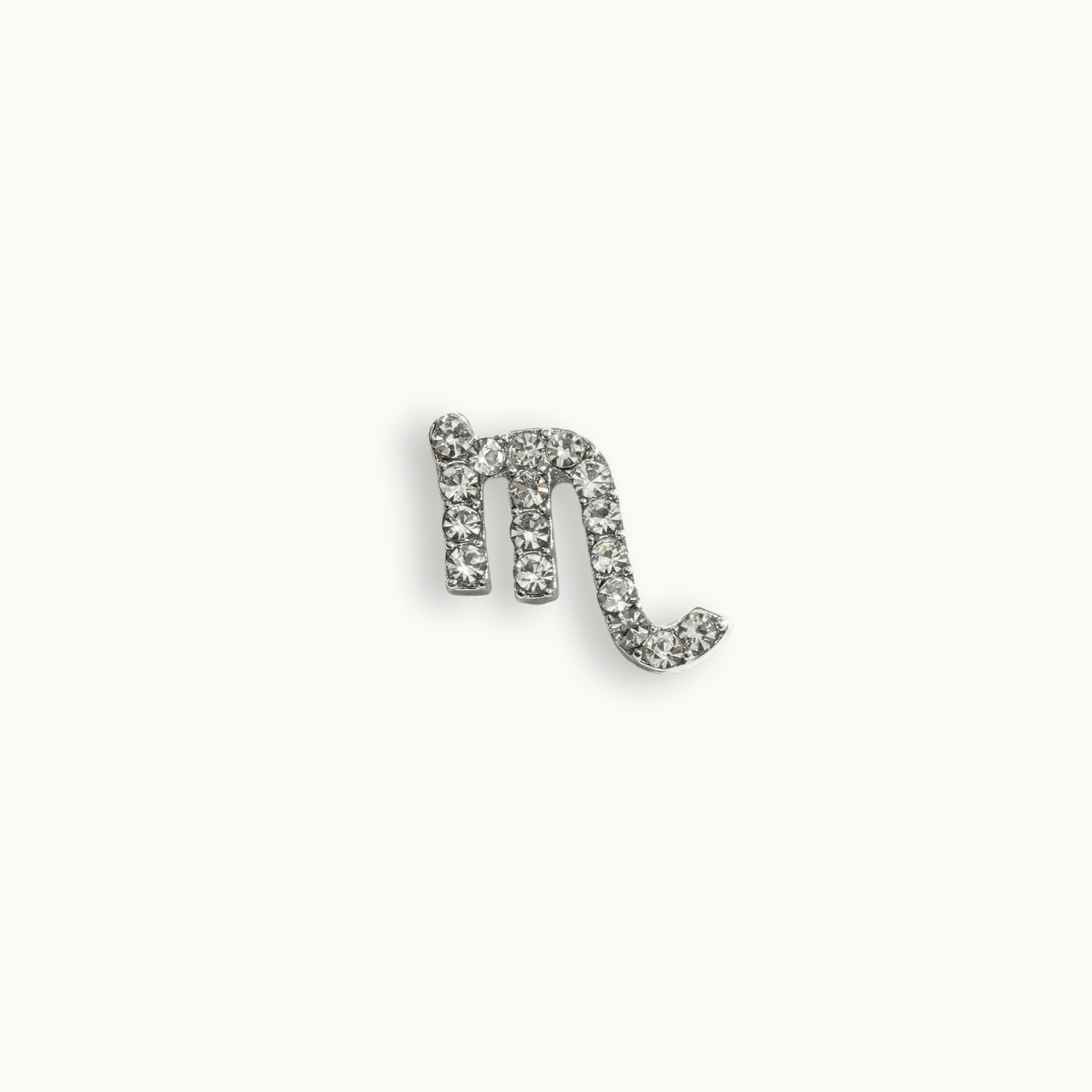 Silver Crystal Scorpio Charm