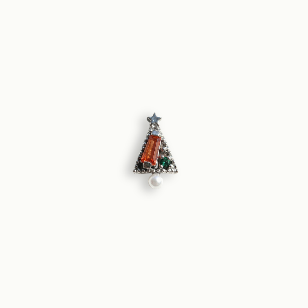 Amber Crystal Pearl Tree Charm