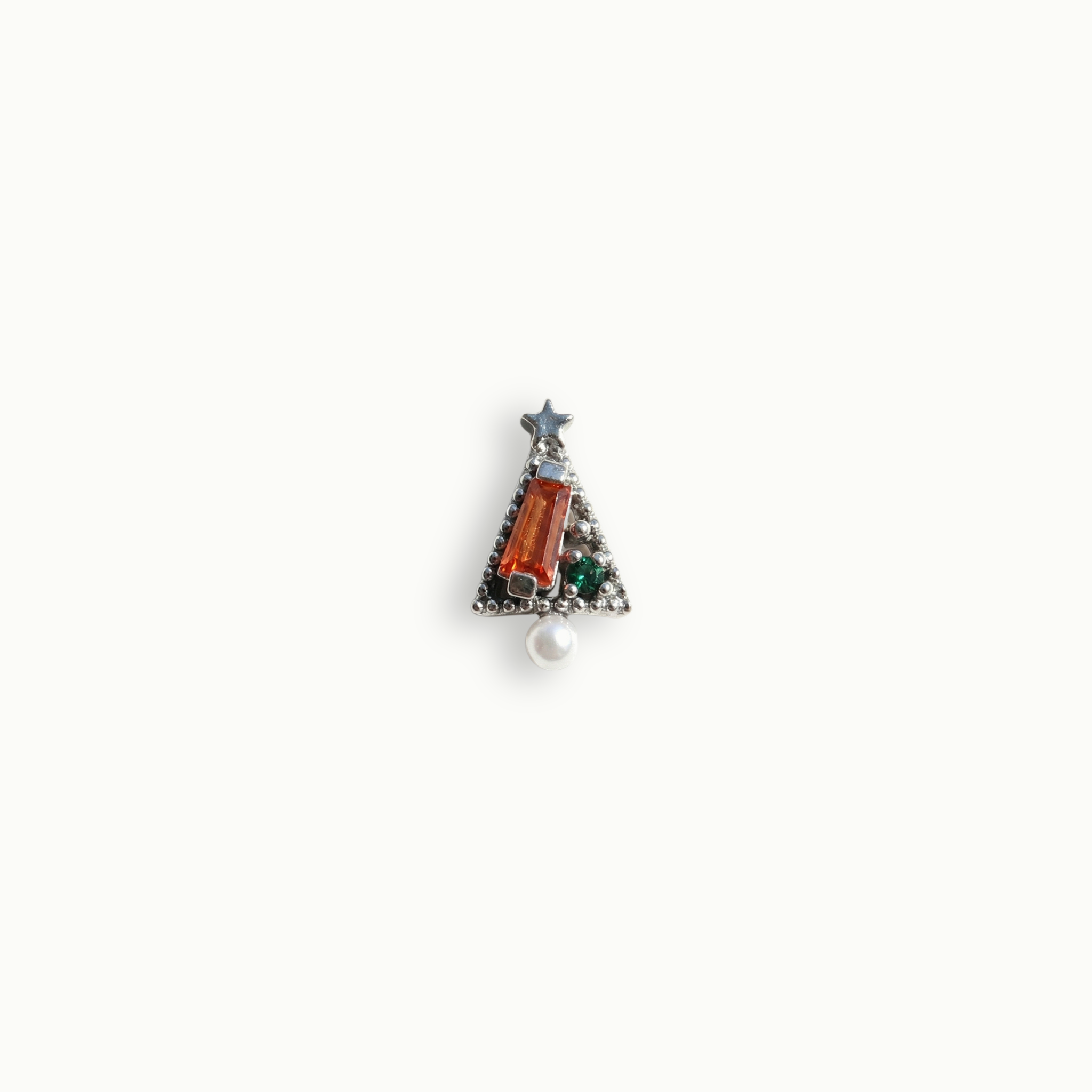 Amber Crystal Pearl Tree Charm