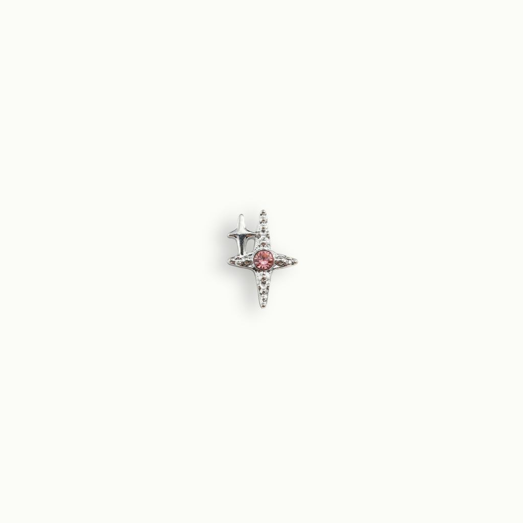 Pink Crystal Guiding Star Charm