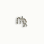 Silver Crystal Virgo Charm